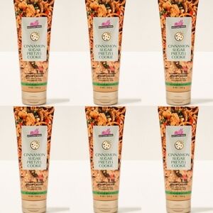 Bath & Body Works Cinnamon Sugar Pretzel Cookie Body Cream Set of 6 NEW 8oz Each